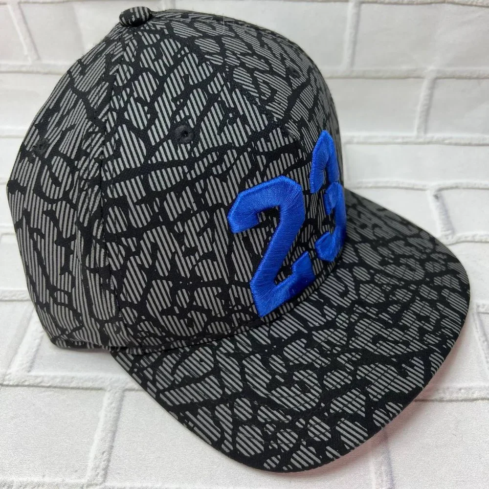 Air‎ Jordan 23 Cement Elephant Jumpman Hat Snapback Cap Black Men Photo Reel